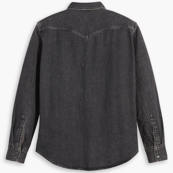 Levi's Men’s Charcoal Button-Up Shirt - Picture 2 of 7